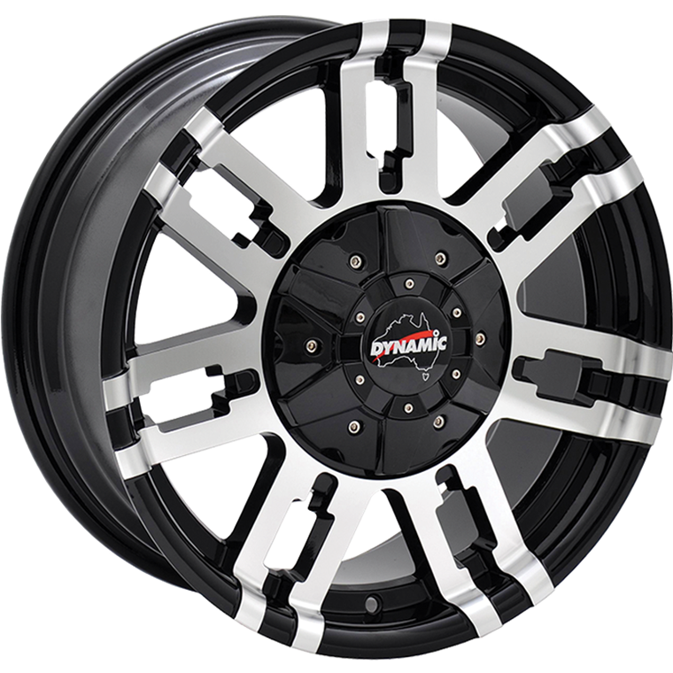 Python Gloss Black Machined - Dynamic Off-road and 4X4 wheels